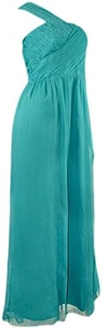 Ex Sara Kelly Green One Shoulder Pleated Grecian Maxi Dress Size 8 10 12 16
