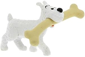 Figurine de collection Tintin Milou avec son os 4,5cm Moulinsart 42504 (2012)