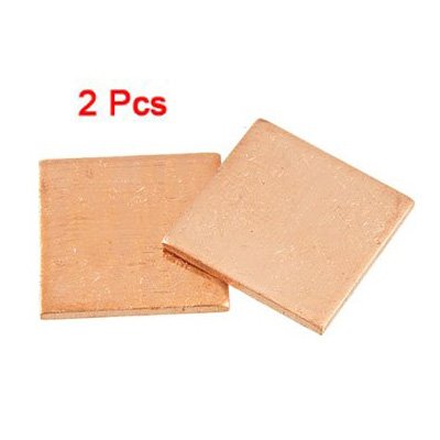 Pad fuer Laptop - SODIAL(R) 2 Stueck 1.2mm Dicke Kuehlkoerper Thermo Pad Copper Shim fuer Laptop CPU GPU
