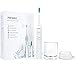 Produktbild PRESMILE PRO-001 Elektrische Zahnbürste für eine gründliche Reinigung, Schallzahnbürste mit 5 Putzprogrammen, Timer, USB, Innovatives Ladeglas und 3 Aufsteckbürste - Weiß