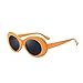 Price comparison product image Women Vintage Sunglasses,PANPANY Sales Rapper Oval Shades Sun Glasses Unisex Cat Eye Detachable Eyewear Cat Eye Oversized Radiation Protection Eyeglasses