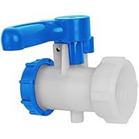 Bradas IBC Container Klappenhahn Absperrhahn Adapter mit AG S60x6 Auslaufhahn Kugelhahn IBCS60F-BTVS60M 6362