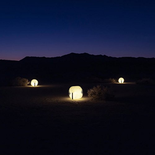 Gearmax® Holz Dekorative LED Nachtlicht Booklight LED Folding Buch Design Wandlampe Kunstlicht mit 2500mAh Lithium 500Lumens Stehlampe (Warmweiß) - 5