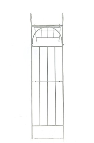 CLP Rosenbogen JASMIN BIG halbrund, zur Wandbefestigung, Eisen, Höhe 230 cm, Breite 180 cm, Tiefe 60 cm antik weiß - 3