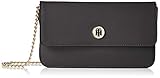 Muster: Uni Tommy Hilfiger Damen Honey Mini Crossover Umhängetasche, Schwarz (Black), 3x13x22.5 cm