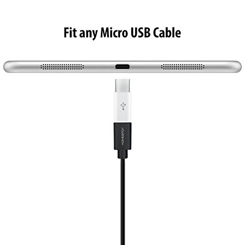 HomeSpot USB C auf Micro USB Adapter für Type C Geräte, neues Apple MacBook, Google ChromeBook Pixel, HTC 10, LG G5, Nexus 5X, Nexus 6P, OnePlus 2 (Sparpack 4 x Weiß) - 4