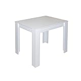Maße: B/H/T 80 x 75 x 60 cm Esstisch Pit 0566/80x60 weiss matt