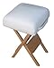 Salon Wooden Therapists Stool White