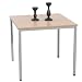 Produktbild Eternity-Möbel Esstisch Küchentisch Tisch 80x80 cm Bucheholz Metallfüße 30x30 mm Neu