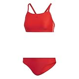 Stretch fabric adidas FIT 2PC 3S, Swimsuit para Mujer, Rojo (Active Red), 40