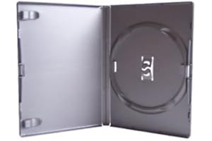 Amaray Lot de 100 boîtiers simples pour DVD/CD/BLU Ray dans un emballage de marque Dragon Trading Noir