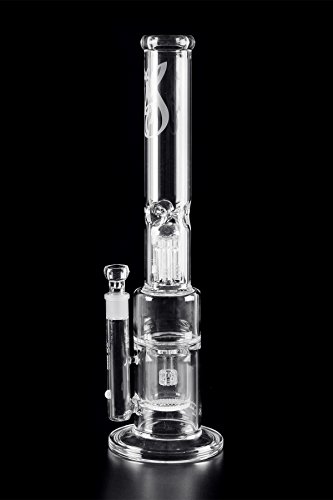 Weedstar Armageddon WS-Line Glasbong Wasserpfeife (NS 19) mit Honeycomb, Drum-Perkolator und 6-Arm Schlitzlochdiffusor