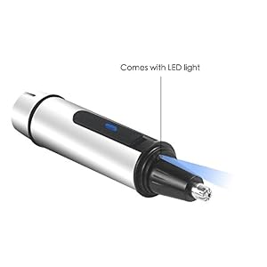 Nose Hair Trimmer, HLYOON 3 in 1 Waterproof Stainless Steel Ear Hair Trimmer, Wet/Dry Beard and Eyebrow Trimmer Grooming… - Image 5