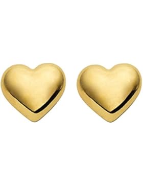 Herz Ohrstecker aus 585 Gold 14 Karat