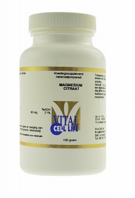 Preisvergleich Produktbild Vital Zell Life Magnesium Citrate Powder - 100g