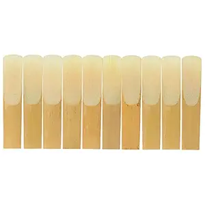 Belity 10-Pack Pieces Strength 1.5 Bamboo Reeds for Bb Tenor Saxophone Sax Accessories