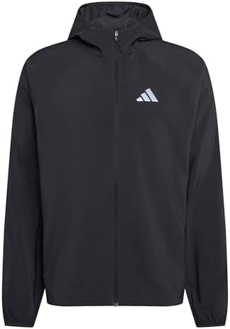 adidas Uomo Adi365 Running Essentials Coat, carbon, M