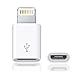 SHOPWAY Micro-USB to 8-pin Lightning adapter for charging and syncing to your Apple device(White) RS.75.00