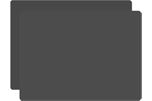 ANEWISH 2 silikonowe podkładki dla dzieci, antypoślizgowe, nadające się do prania, odporne na wysokie temperatury, podkładki stołowe ze zwierzęcym wzorem, 40 x 30 cm, czarne