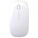 Produktbild Pershoo Wireless Bluetooth Maus Optische Mouse für Laptop PC Imac Mac Macbook,Schlank Kabellose Funkmaus 1000/1400/1600 DPI Bluetooth 4.0 lautlose Maus dünn Schnurlos Wireless Maus für Laptop Computer Tablet PC Windows Vista / Windows XP / Windows 7-Weiß