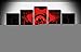 Produktbild My Canvas Art Kunstdruck Gears of War 4 Totenkopf, für Wohnzimmer, Dekoration, gerahmt, aufhängfertig, 5 Stück, M