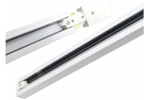 Rail Monophasé pour Spot LED 1m BLANC - SILAMP