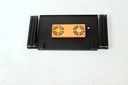 Colorfulword Einstellbare Frühstück Tablett Belüftete Laptop Tabelle Notebook Laptoptisch Laptop Ständer Tisch – Aluminium – Ausklappbare Ebenen - 3