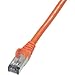 Produktbild Goobay RJ45 Netzwerk Anschlusskabel CAT 6 S/FTP 0.5m Rot Flammwidrig, mit Rastnasenschutz