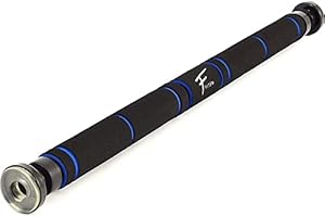 Fitem Barre de Traction Noir – Barre de Porte - Pull up Bar – Chin up Bar – Barre de Musculation Haut du Corps – Acier Solide Supporte jusqu'à 130kg