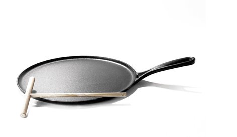 Le Creuset Gusseisen Crêpes-Pfanne 27 cm, schwarz - 4