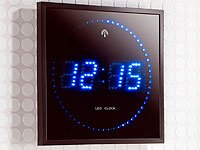 Lunartec LED-Funk-Wanduhr mit Sekunden-Lauflicht durch blaue LEDs - 3