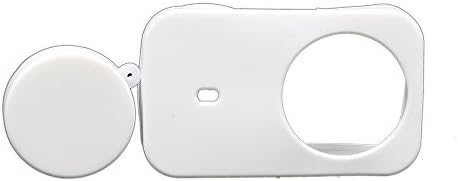 Kingwon Soft Silicone Case Skin with Lens Cap Cover for XIAOMI MIJIA 4K Mini Action Camera (White)