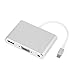 Produktbild 1989candy 1080P Aluminiumlegierung L-Anschluss für Apple auf HDMI VGA Audio Adapter Konverter mit USB-Kabel