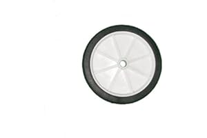 KetoPlastics PAIR OF SMALL 4" WHITE WHEEL WITH 6MM BORE, STABILISER, CART, TRUCK, SHOPPING TROLLEY
