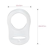 NUOLUX 10 Stück Baby Silikonring Adapter für Schnullerketten - 4