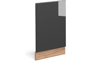 Vicco Pannello frontale Fame-Line, Antracite lucido/Quercia dorata, 45 cm senza piano di lavoro