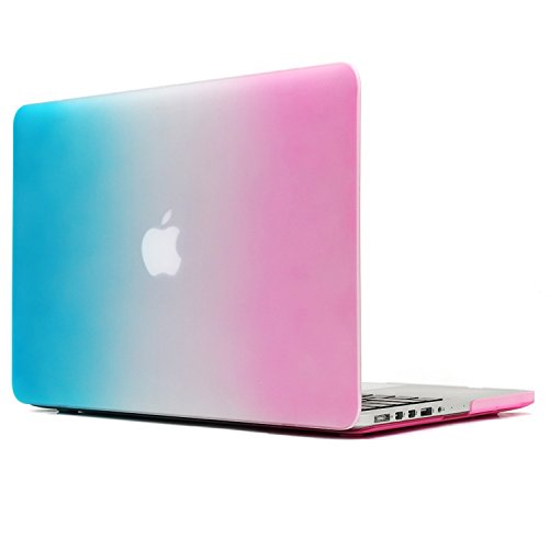 Macbook Pro 13 Retina Hülle,TECOOL [Ultra Slim Serie] Plastik Hartschale Schutzhülle Snap Case und Silicon Tastatur Abdeckung für Apple MacBook Pro 13,3 Zoll – Regenbogen - 3