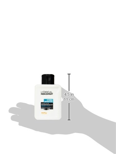 L’Oréal Men Expert After Shave reparierender Balsam Hydra Sensitiv Feuchtigkeitsfluid für 24h Feuchtigkeit, Aftershave Balsam für sensible Haut (dermatologisch getestet, ohne Alkohol) 1 x 100 ml - 5