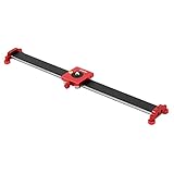 Kleine Größe und tragbares Design: 19,69 Zoll / 50 Zentimeter tragbarer Kamera-Schieberegler, nur 650 g. Sein geringes Gewicht macht es für Touristen zum Tragen geeignet und tragbar. Sie können es überall in der Tasche mitnehmen.