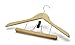 Produktbild Sanifri 470015087 Konfektionsbügel, Holz lackiert, 44 cm, mit Hosenspanner, 2-er Set