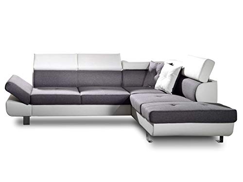 Bestmobilier Lisbona Canapé Dangle Droit Convertible L 252 X P 190cm
