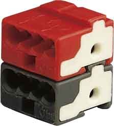 Preisvergleich Produktbild Niessen Abb i-bus KNX Stecker Komponente Bus rot / schwarz