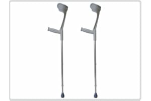 SANI-ALT Unterarmgehstützen Gehhilfen Krücken 1 Paar (links und rechts) Leichtmetall Farbe: Grau *Top-Qualität zum Top-Preis*