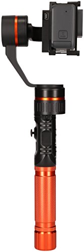 Rollei Profi Actioncam Gimbal - 3-Achsen Schwebestativ (Stabilisator/Steadycam) fÃ¼r Actioncams, inkl. App fÃ¼r Fernsteuerung, passend fÃ¼r Rollei Actioncams und GoPro Hero 6 / 5 / 4 und 3 sowie weitere Actioncams - Schwarz/Orange