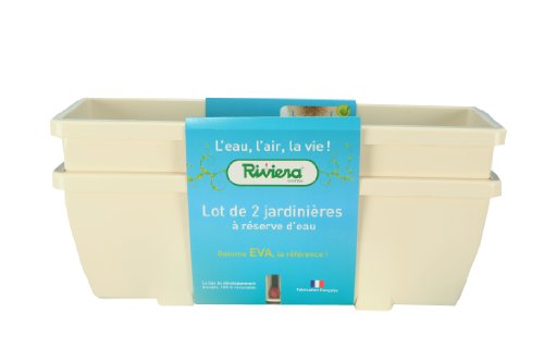 examen RIVIERA-LOT DE 2 JARDINIERES EVA 57 IVOIRE