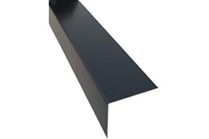 PROFILE-METALL Alu Winkel Anthrazit Winkelprofil Winkelblech Kantenschutz 2000 mm lang Eckwinkel, Artikelform: 20 x 20 x 0,8 mm
