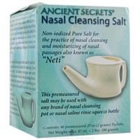 Ancient Secrets Nasal Cleansing Pot Salt, 40 Pkt ( Multi-Pack)