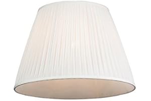 QAZQA Retro Seide Plissee Lampenschirm weiß 45I30 cm,