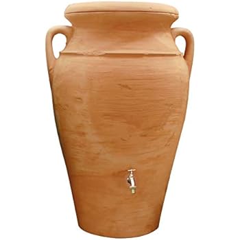 Récupérateur Deau Amphore Terracotta 300l Amazonfr