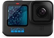 GoPro HERO11 Waterproof Action Camera with Front + Rear LCD Screens, 5.3K60 Ultra HD Video, Hypersmooth Resolu
